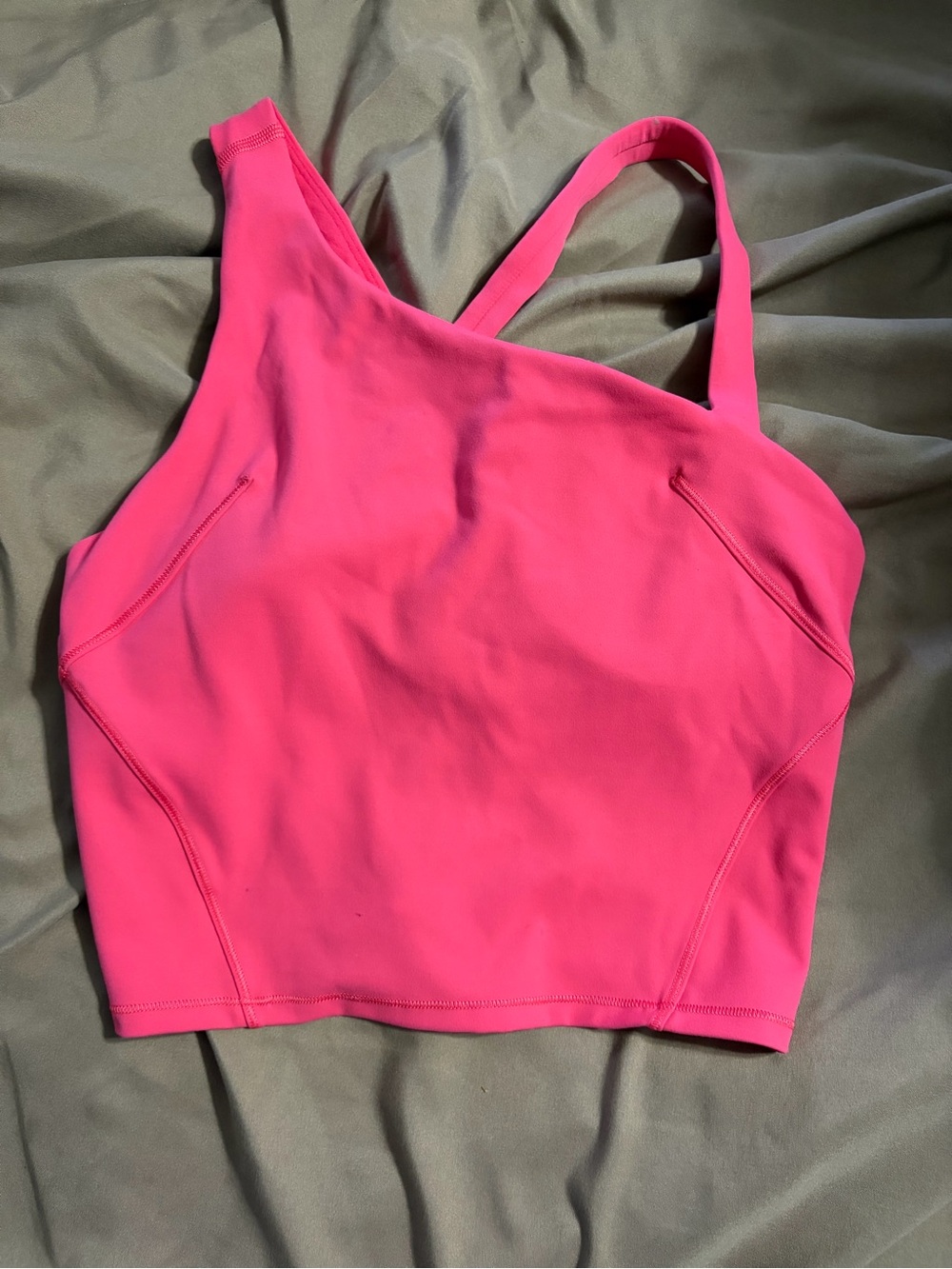 lululemon Pink/Fuchsia Athletic Tank Built-In Bra Size 6